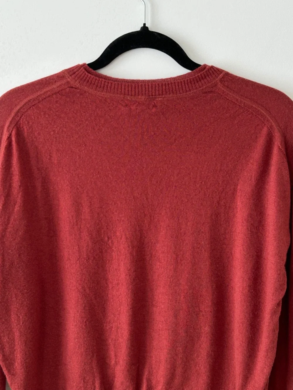 J. Crew 100% Merino Wool Rust Crewneck Sweater